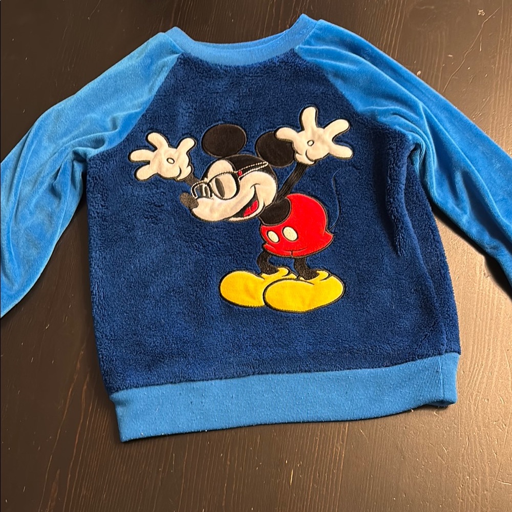 Disney Kids Blue Mickey Mouse Sweatshirt